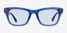 Kitt Crystal Dark Blue AcetateSunglass Frames from EyeBuyDirect, Front View