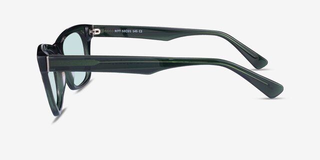 Kitt Crystal Green AcetateSunglass Frames from EyeBuyDirect, Side View