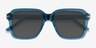 Bowie Crystal Blue AcetateSunglass Frames from EyeBuyDirect, Closed View