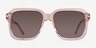 Bowie Crystal Peach AcetateSunglass Frames from EyeBuyDirect, Front View