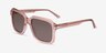 Bowie Crystal Peach AcetateSunglass Frames from EyeBuyDirect, Angle View