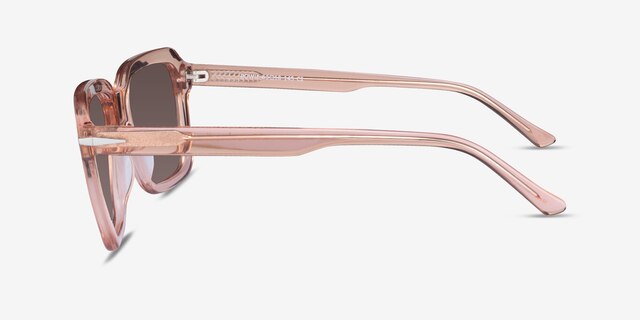 Bowie Crystal Peach AcetateSunglass Frames from EyeBuyDirect, Side View