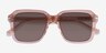 Bowie Crystal Peach AcetateSunglass Frames from EyeBuyDirect, Closed View