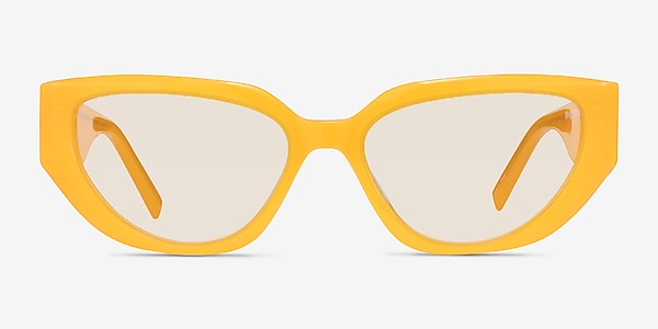 Edie Crystal Yellow Acetate Sunglass Frames