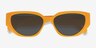 Edie Crystal Yellow AcetateSunglass Frames from EyeBuyDirect, Closed View