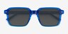 Nat Crystal Blue AcetateSunglass Frames from EyeBuyDirect, Closed View