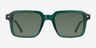 Nat Crystal Dark Green AcetateSunglass Frames from EyeBuyDirect, Front View