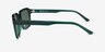 Nat Crystal Dark Green AcetateSunglass Frames from EyeBuyDirect, Side View