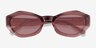 Francoise Crystal Brown AcetateSunglass Frames from EyeBuyDirect, Closed View