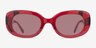 Aretha Crystal Red AcetateSunglass Frames from EyeBuyDirect, Front View