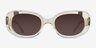 Aretha Crystal Light Yellow AcetateSunglass Frames from EyeBuyDirect, Front View
