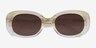 Aretha Crystal Light Yellow AcetateSunglass Frames from EyeBuyDirect, Closed View