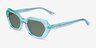Brigitte Crystal Light Green AcetateSunglass Frames from EyeBuyDirect, Angle View