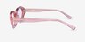 Ronette Crystal Peach AcetateSunglass Frames from EyeBuyDirect, Side View