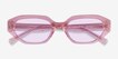 Ronette Crystal Peach AcetateSunglass Frames from EyeBuyDirect, Closed View