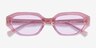 Ronette Crystal Peach AcetateSunglass Frames from EyeBuyDirect, Closed View