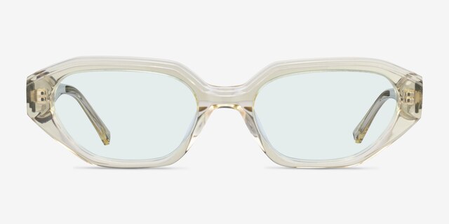 Ronette Crsytal Yellow AcetateSunglass Frames from EyeBuyDirect, Front View