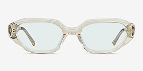 Ronette Crsytal Yellow Acétate Soleil de Lunette de vue d'EyeBuyDirect, Vue de Face