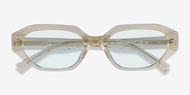 Ronette Crsytal Yellow AcetateSunglass Frames from EyeBuyDirect, Closed View