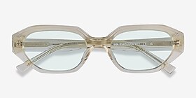 Ronette Crsytal Yellow Acétate Soleil de Lunette de vue d'EyeBuyDirect, Vue Rapprochée