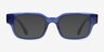 Canna Crystal Blue AcetateSunglass Frames from EyeBuyDirect, Front View