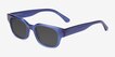 Canna Crystal Blue Alternative MaterialsSunglass Frames from EyeBuyDirect, Angle View