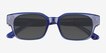 Canna Crystal Blue Alternative MaterialsSunglass Frames from EyeBuyDirect, Closed View