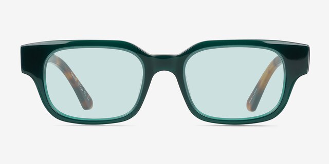 Canna Green AcetateSunglass Frames from EyeBuyDirect, Front View