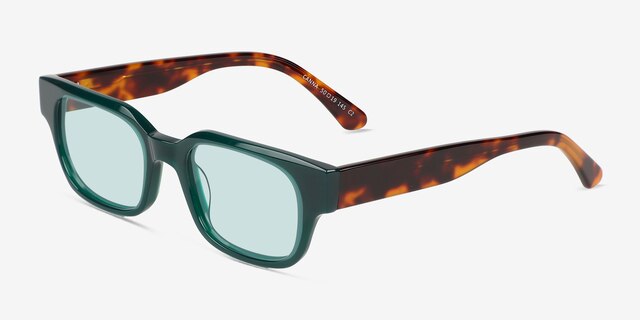Canna Green AcetateSunglass Frames from EyeBuyDirect, Angle View