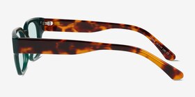 Canna Vert Acétate Soleil de Lunette de vue d'EyeBuyDirect, Vue de Côté