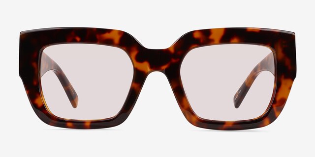 Plumarius Tortoise AcetateSunglass Frames from EyeBuyDirect, Front View