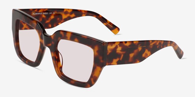 Plumarius Tortoise AcetateSunglass Frames from EyeBuyDirect, Angle View