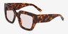 Plumarius Tortoise AcetateSunglass Frames from EyeBuyDirect, Angle View