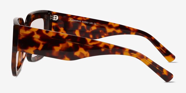 Plumarius Tortoise AcetateSunglass Frames from EyeBuyDirect, Side View