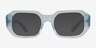 Lilia Milky Light Blue AcetateSunglass Frames from EyeBuyDirect, Front View
