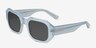 Lilia Milky Light Blue AcetateSunglass Frames from EyeBuyDirect, Angle View