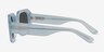 Lilia Milky Light Blue AcetateSunglass Frames from EyeBuyDirect, Side View