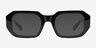 Lilia Black Crystal AcetateSunglass Frames from EyeBuyDirect, Front View