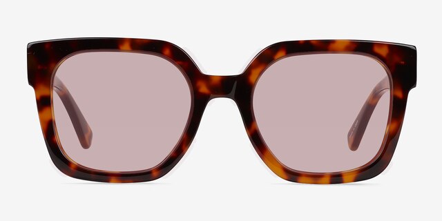 Helia Tortoise AcetateSunglass Frames from EyeBuyDirect, Front View