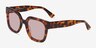 Helia Tortoise AcetateSunglass Frames from EyeBuyDirect, Angle View