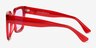 Helia Crystal Red AcetateSunglass Frames from EyeBuyDirect, Side View