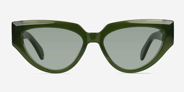 Aria Bilayer Green Acetate Sunglass Frames from EyeBuyDirect