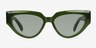 Aria Bilayer Green AcetateSunglass Frames from EyeBuyDirect, Front View