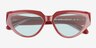Aria Bilayer Pink AcetateSunglass Frames from EyeBuyDirect, Closed View