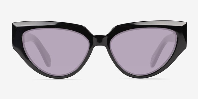 Aria Black AcetateSunglass Frames from EyeBuyDirect, Front View