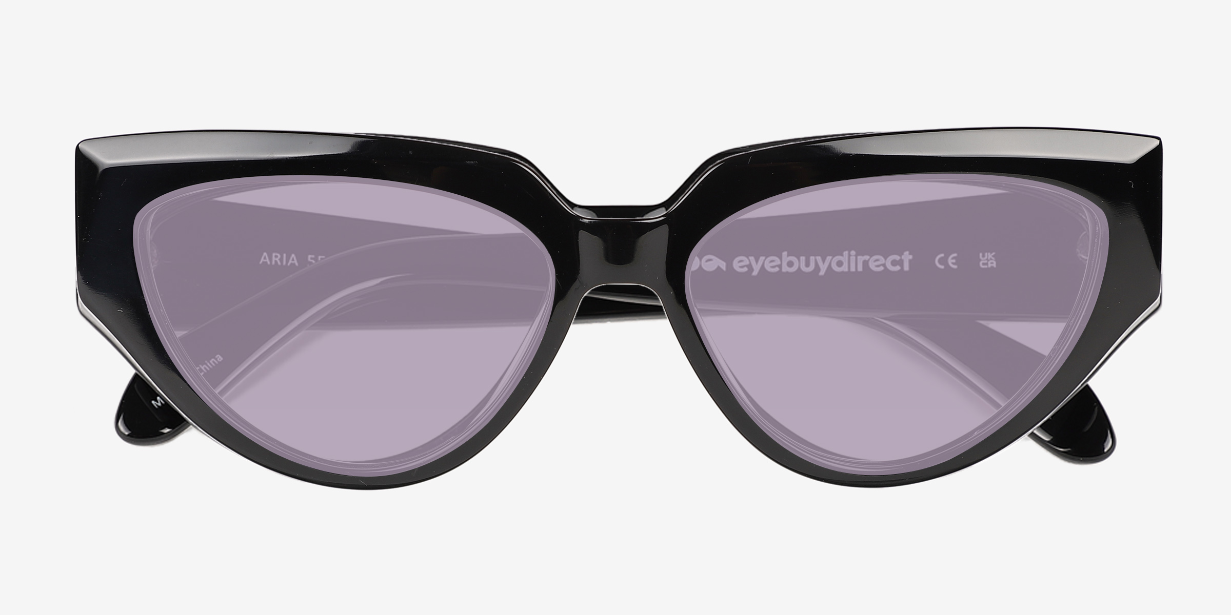 Aria - Cat Eye Black Frame Sunglasses For Women | Eyebuydirect