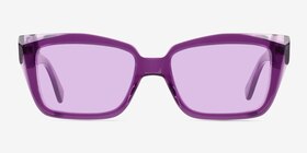 Lavendula Crystal Purple Acétate Soleil de Lunette de vue d'EyeBuyDirect, Vue de Face