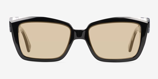 Lavendula Black Crystal AcetateSunglass Frames from EyeBuyDirect, Front View