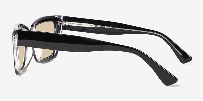 Lavendula Black Crystal Acetate Sunglass Frames from EyeBuyDirect