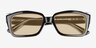 Lavendula Black Crystal AcetateSunglass Frames from EyeBuyDirect, Closed View